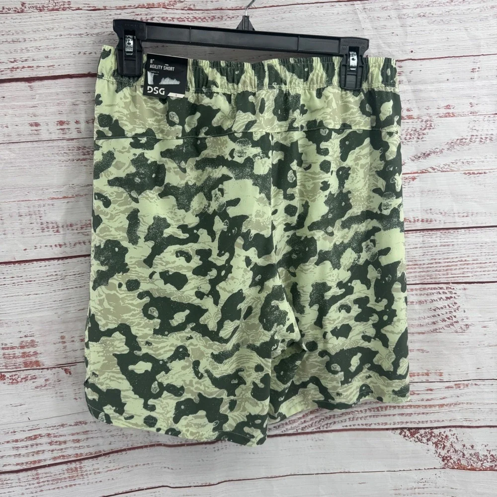 DSG Shorts Mens Size Small Surfs Up Neon Green‎ Camo Athletic Fit NEW